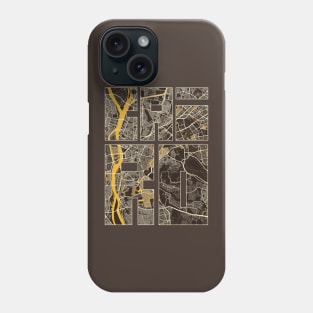 Cairo, Egypt City Map Typography - Pastel Phone Case