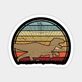 Velociraptor Sunset Magnet