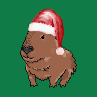 Santa Capybara T-Shirt