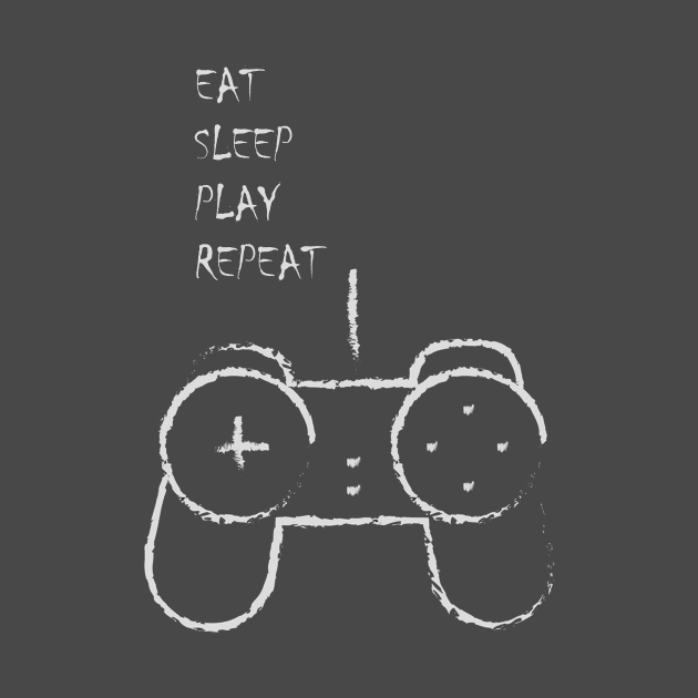 eat sleep repeat my social distancing schedule by Aleey