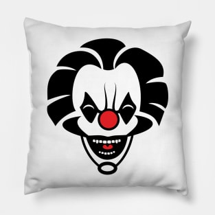 Evil Clown Laughing Pillow