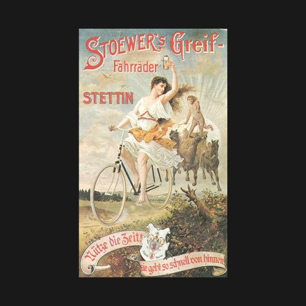 Stoewers's Greif Fahrräder - Bicycle Poster from 1900 by coolville