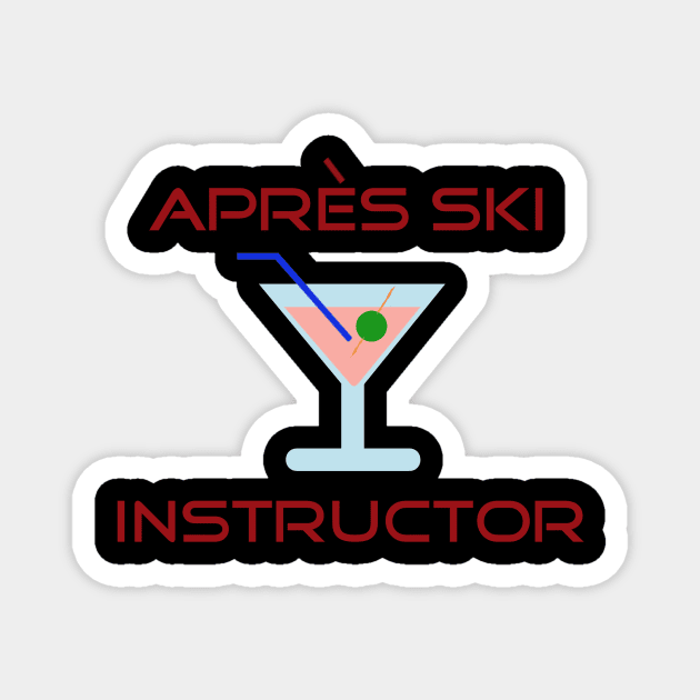 Apres Ski Instructor Magnet by Rick Post