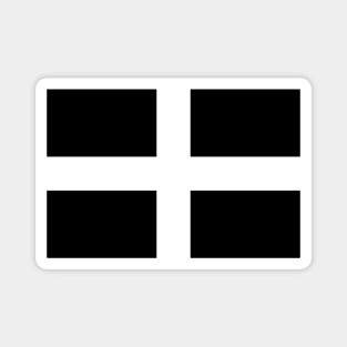 Saint Piran's Flag Magnet