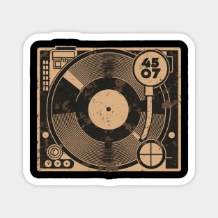 45 Record Adapter (Distressed) Magnet