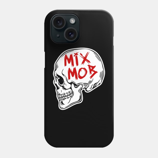 Mix Mob Skull (Red) Phone Case by Mix Mob