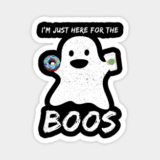 Boo Love Donut Coffee Trick or Treat Halloween Magnet