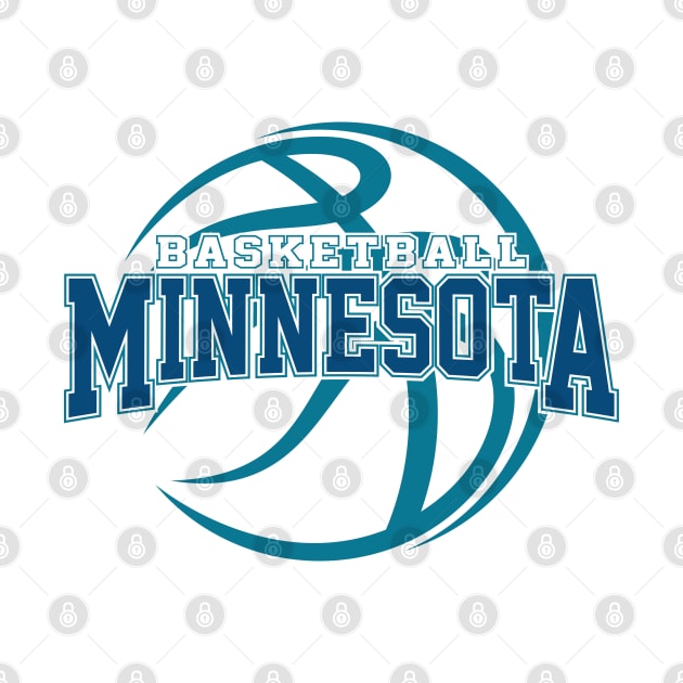 Retro Minnesota Basketball by Cemploex_Art