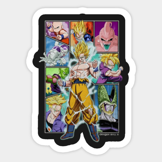 Ripple Junction Dragon Ball Z Character Frame Collage Adult T
