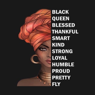 African American T-Shirt Black Queen T-Shirt