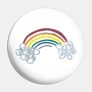 Rainbow Scribble Pin