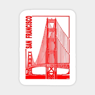 San Francisco-Golden Gate Bridge Magnet