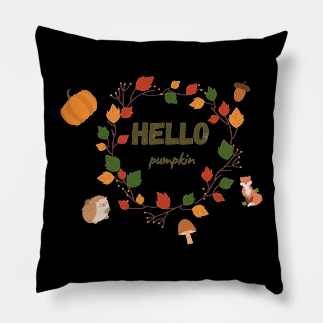 Birthday Pumpkin October Birthday Libra Scorpio Pillow by Foxydream