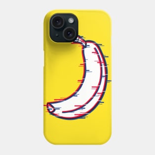 Glitch effect on a banana Phone Case