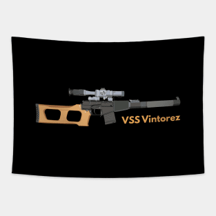 VSS Vintorez Soviet Special Sniper Rifle Tapestry