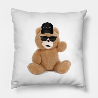 badass teddy Pillow