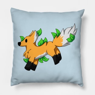 Chibi Fox Leaf Pillow