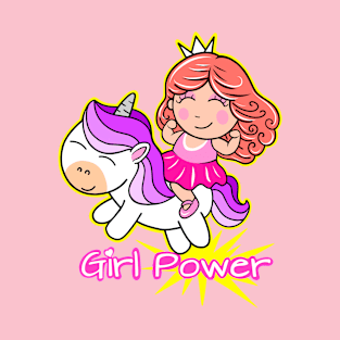 Fitness Princess and Unicorn friend T-Shirt