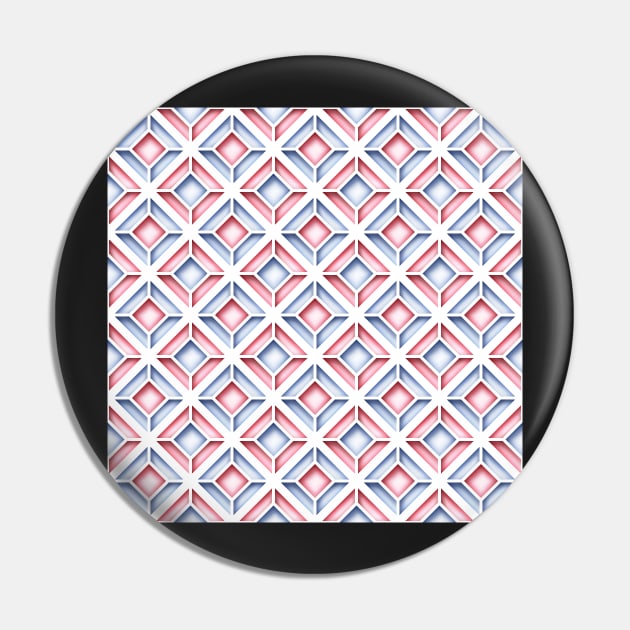 Geometric Pattern, Rhombic Motif Pin by lissantee