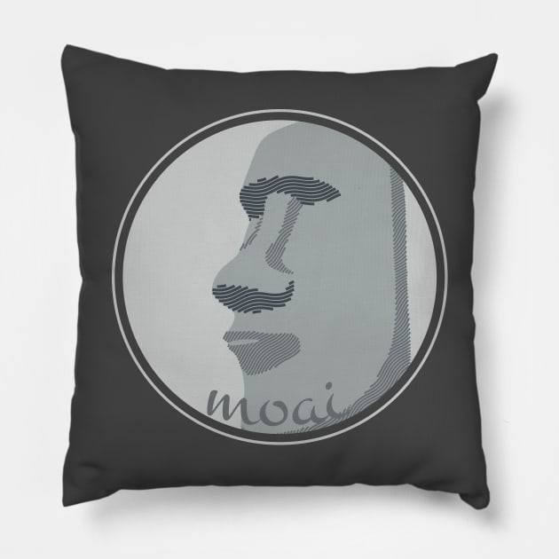 Moai - Moyai Emoji - Pillow