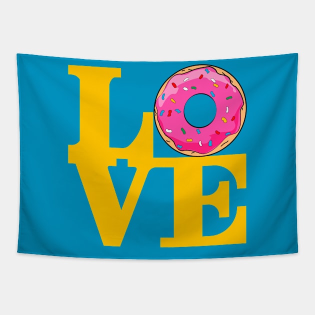 LOVE DONUTS Tapestry by SIMPLICITEE