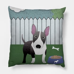 English Bull Terrier Paper Craft Pillow