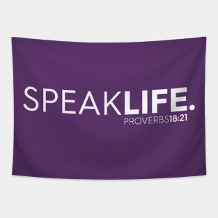 Speak Life Christian T-Shirt, T-Shirt, Faith-based Apparel, Women's, Men's, Unisex, Hoodies, Sweatshirts Tapestry