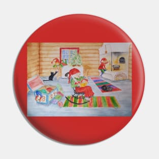 Santas House Pin