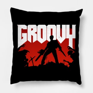 Doomy and Groovy Pillow