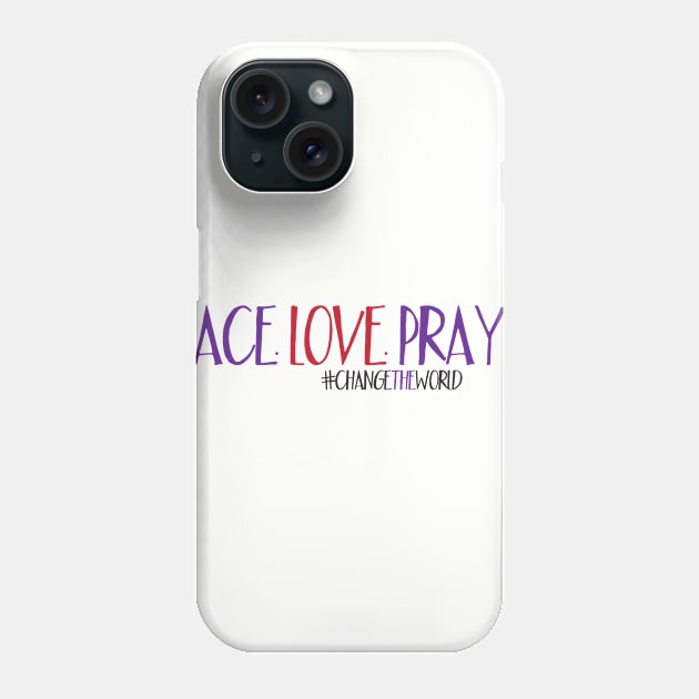 Grace. Love. Prayer. Phone Case by Healtheworldclothing