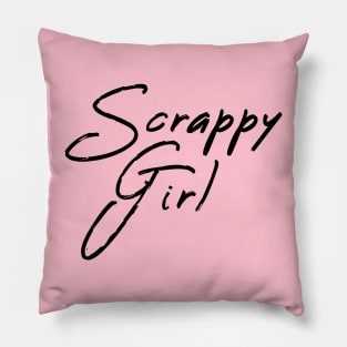 Scrappy Girl Attitude Pillow