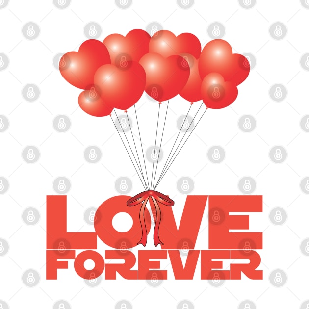 Love Forever with Heart Balloons - Love Forever by ro83land