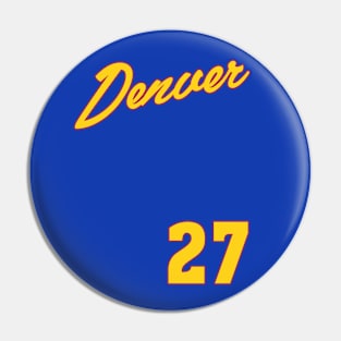 CLASSIC - Denver Basketball Pin