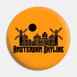 Amsterdam Skyline Pin