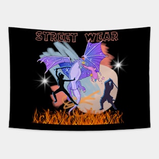 Dragon Fight Street Wear Tapestry