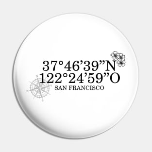 San Francisco Contact Information Pin