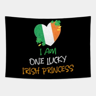 I Am One Lucky Irish Princess Tapestry