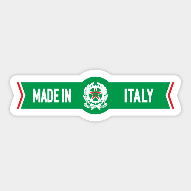 Made In Italy Italian Sticker Teepublic