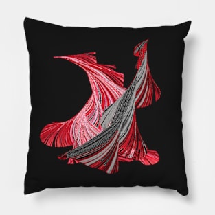 tango for two minimal abstract digital Pillow