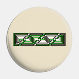 Decorative Rectangular Celtic Interlaced Knot Pattern 1 Pin