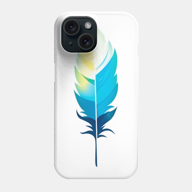 Colorful nature feather Phone Case by uniboutique