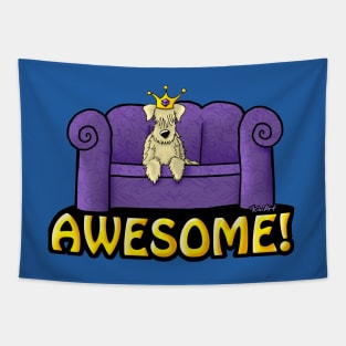 Sofa King Awesome Wheaten Tapestry