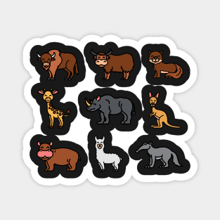 Cute animal zen mode Magnet