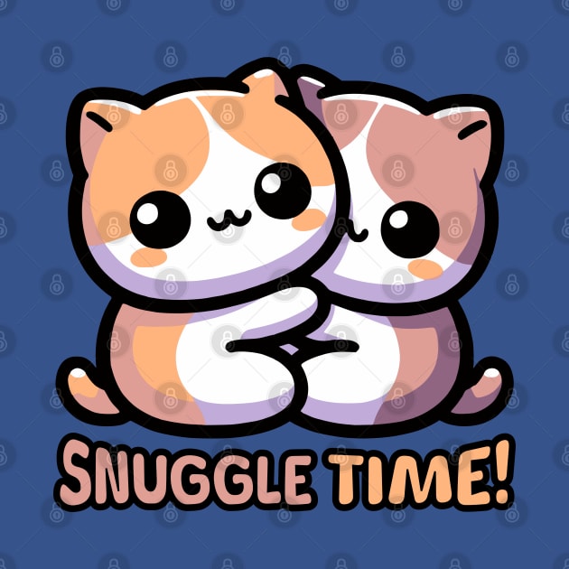 Snuggle Time!! Cute Cuddle Cats by Cute And Punny