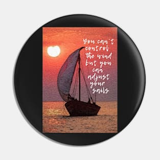 Sailing with the wind Pin