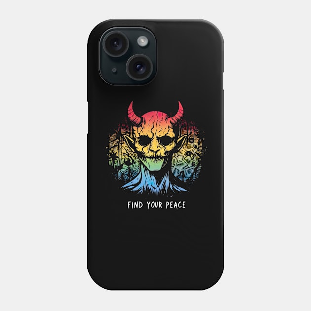 Find your peace Phone Case by Dead Galaxy