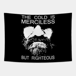 Wim Hof Method Inspired DesignThe Cold Is Merciless But Rightous Tapestry