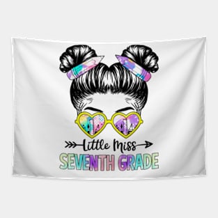 Little Miss 7th Grade Girls Back To School Shirt Daughter Tapestry