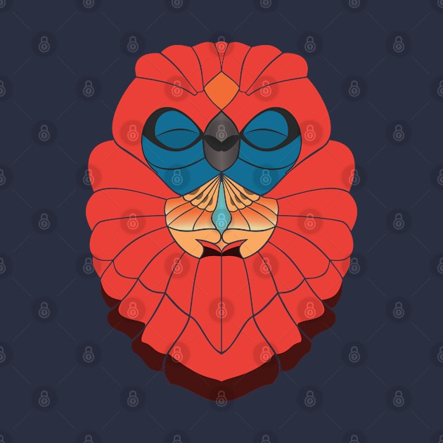 Praying Owl in Red by SunGraphicsLab