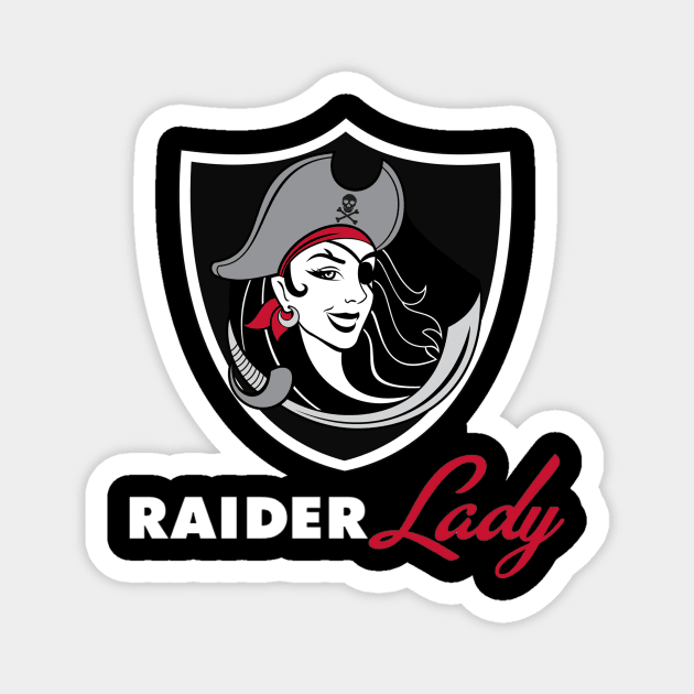 Raider Lady Magnet by Raiders Gear - TEEPUBLIC